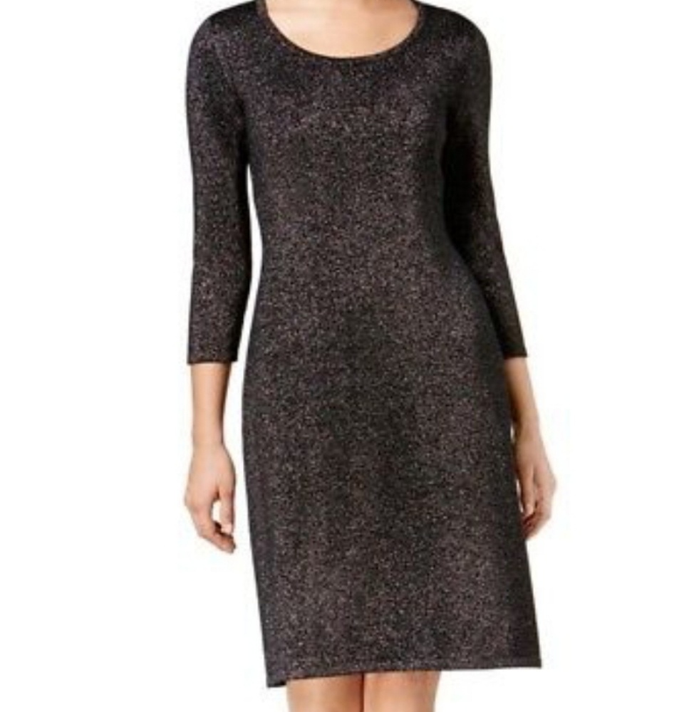 Sold  Nine West Black Silver Size L Dress